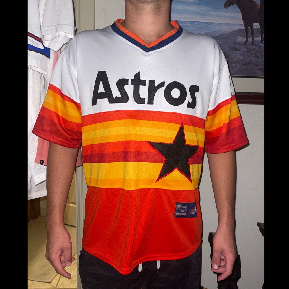 Nolan Ryan Houston Astros MLB Jersey Size Large
